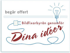 Vi utför all slags digital bildbehandling; friläggning av motiv, motljusreduktion, färgjustering, vektorgrafik, effekter, kollage eller vad du önskar.